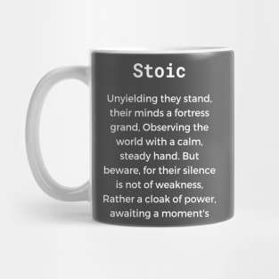 Stoic Man Successful Motivation Hustle Mug